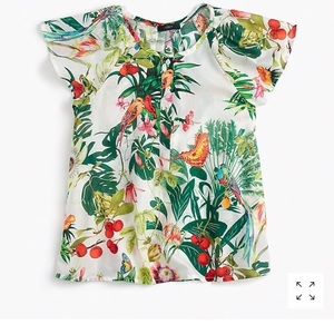 Jcrew floral tops